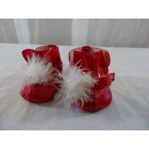 American Girl Bitty Baby SANTA'S HELPER Christmas RED SHOES ONLY
